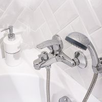 Смеситель для ванны Ростовская Мануфактура Сантехники SL85-009E Хром — фото 6, Для душа и ванны