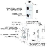 Товар: Смеситель для душа Remer SQ3 S933 Хром - фото 2 Смеситель для душа Remer SQ3 S933 Хром — фото 2, Смеситель для душа