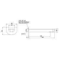 Излив для смесителя Remer Infinity 91INP Никель брашированный — фото 2, Изливы