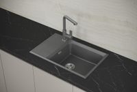 Мойка кухонная Point Этна 78 графит — фото 5, Кухонные мойки