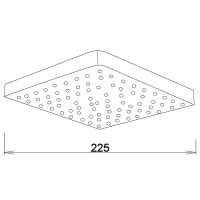 Верхний душ Melodia della vita Standard Middle MKP27001С_bk Черный — фото 4, Верхние души