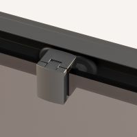 Душевой уголок Ambassador Forsa 160х90 17021222AB-90AB профиль Черный стекло прозрачное — фото 5, Душевые уголки