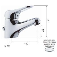 Товар: Смеситель для раковины Remer Kiss K10 Хром - фото 2 Смеситель для раковины Remer Kiss K10 Хром — фото 2, Смесители для раковины