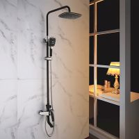 Товар: Душевая система Rose R13H R1336H Черная матовая - фото 3 Душевая система Rose R13H R1336H Черная матовая — фото 3, Душевые системы