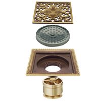 Трап для душа Veragio Canyon VR.CAN-2005.BR с решеткой Бронза — фото 2, Трапы для душа