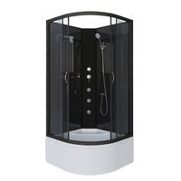 Душевая кабина Niagara Classic NG-6508-14BKG (90х90х200) высокий поддон(40см),черный,стекло тонирова — фото 1, Душевые кабины