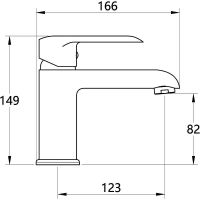 Смеситель для раковины Melodia della vita Heavy Metal MDV35620 Хром — фото 2, Смесители для раковины