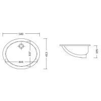 Раковина Devon&Devon White 50 2RALS50 Белая — фото 2, Раковины