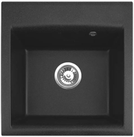 Мойка для кухни ALVEUS GEM 10 GRANITAL G91 500X500X180 в комплекте с сифоном 1130548 — фото 1, Кухонные мойки