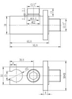 Шланговое подключение ESKO SH805Q Хром — фото 3, Шланговые подключения