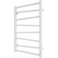 Электрический полотенцесушитель Grois Zigzag GR-103 50/80 П8 9016 R диммер справа Белый матовый — фото 1, Электрические полотенцесушители