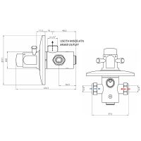 Смеситель для душа Remer Tempor TE30M Хром — фото 2, Смеситель для душа