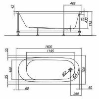 Акриловая ванна Kolpa San Tamia 160x70 531300 без гидромассажа — фото 2, Акриловые ванны