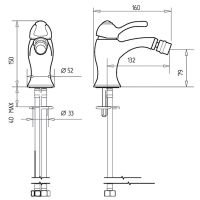 Смеситель для биде Veragio Larutta VR.LRT-3620.CR Хром — фото 2, Смесители для биде