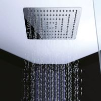 Душевая кабина Orans 130x130 89106b0 с баней профиль Черный задние стенки Черные — фото 4, Душевые кабины