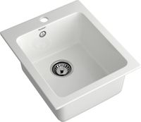 GRANFEST Мойка PRACTIK 505 1-чаша 505*427мм иней арт.GF- — фото 1, Кухонные мойки