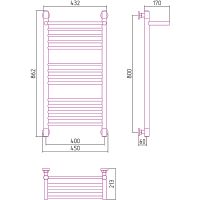 Товар: Водяной полотенцесушитель Сунержа Богема+ 800х400 00-0223-8040 с полкой Хром - фото 5 Водяной полотенцесушитель Сунержа Богема+ 800х400 00-0223-8040 с полкой Хром — фото 5, Водяные полотенцесушители