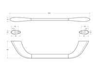 Полотенцедержатель CEZARES LINER-TH02-GM — фото 3, Прочие аксессуары и комплектующие