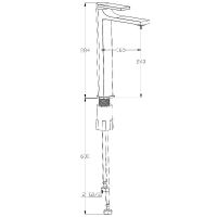 Смеситель для раковины Boch Mann Lugano B XL BM9630 Черный матовый — фото 2, Смесители для раковины