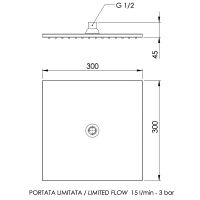 Верхний душ Remer 359SSLBGX Золото брашированное — фото 2, Верхние души