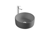 Раковина накладная для установки на столешницу AQUATEK AQ5118-MG 400*400*165, матовый серый — фото 4, Раковины накладные