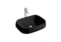 Раковина накладная для установки на столешницу AQUATEK AQ5526-MB 560*420*140, матовый черный — фото 1, Раковины