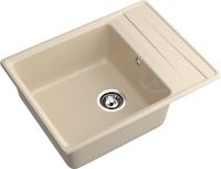 GRANFEST Мойка LEVEL 660L 1-чаша+крыло 660*500мм кашемир арт.GF- — фото 1, Кухонные мойки