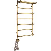 Электрический полотенцесушитель Domoterm Орфей с полкой П7 400x800 АБР EL Античная бронза — фото 4, Электрические полотенцесушители