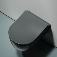 Товар: Унитаз Ceramicanova Modena Rimless CN6063MDH подвесной Темный антрацит матовый с сиденьем Микролифт - фото 10 Унитаз Ceramicanova Modena Rimless CN6063MDH подвесной Темный антрацит матовый с сиденьем Микролифт — фото 10, Подвесные унитазы