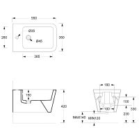 Биде Alice Hide 31220101 подвесное Белое глянцевое — фото 5, Биде