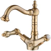 Смеситель для раковины Caprigo Adria-Classic Metal Edition 03M-526-vot Бронза — фото 1, Смесители для раковины