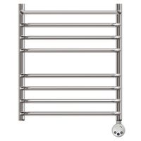 Полотенцесушитель электрический Point Нептун PN09156SPE П7 500x600 с полкой левый/правый, хром — фото 1, Электрические полотенцесушители