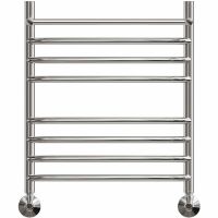 Водяной полотенцесушитель Point Альфа PN05156SP П7 500x600 с полкой Хром — фото 1, Водяные полотенцесушители