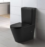 Унитаз компакт Azario Vetro AZ-2149-MB Черный матовый с бачком и сиденьем Микролифт — фото 4, Напольные унитазы