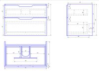 Тумба Q, 80 см, подвесная, 2 ящика, белый глянец — фото 7, Тумбы под раковину