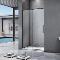 Товар: Душевая дверь Good Door Idea 140 WTW-140-C-B профиль Черный стекло прозрачное - фото 2 Душевая дверь Good Door Idea 140 WTW-140-C-B профиль Черный стекло прозрачное — фото 2, Душевые двери в нишу