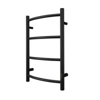 Полотенцесушитель электрический Point Афина PN04846B П4 400x600 диммер справа, черный — фото 3, Электрические полотенцесушители