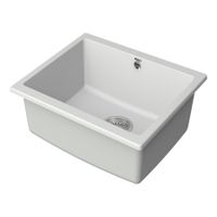 Товар: Мойка кухонная Point Сидли 55 PN3007W, белый - фото 3 Мойка кухонная Point Сидли 55 PN3007W, белый — фото 3, Кухонные мойки