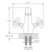 Товар: Смеситель для раковины Haiba HB1018 Хром - фото 2 Смеситель для раковины Haiba HB1018 Хром — фото 2, Смесители для раковины