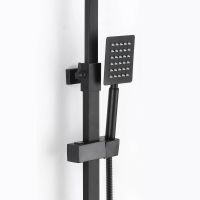 Душевая система D-Lin D10A15 Черная матовая — фото 2, Душевые стойки