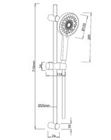 Товар: Душевой гарнитур ESKO SSS712 Хром - фото 4 Душевой гарнитур ESKO SSS712 Хром — фото 4, Душевые гарнитуры