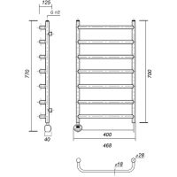 Товар: Электрический полотенцесушитель Domoterm Стефано П7 400x700 АБР EL Античная бронза - фото 2 Электрический полотенцесушитель Domoterm Стефано П7 400x700 АБР EL Античная бронза — фото 2, Электрические полотенцесушители