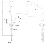 Смеситель для кухни Haiba HB70304-2 Нержавеющая сталь — фото 3, Смесители для кухни