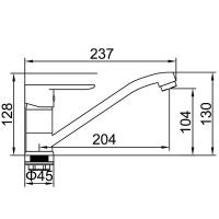 Товар: Смеситель для кухни Accoona H08 A5208 Хром - фото 2 Смеситель для кухни Accoona H08 A5208 Хром — фото 2, Смесители для кухни