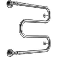 Водяной полотенцесушитель Melodia della vita Simple Shelf М-образный 60х50х1 MTRSS6050 с полкой Поли — фото 1, Водяные полотенцесушители