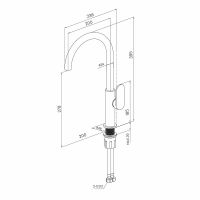 Товар: Смеситель для кухни Milardo Meal M01SBJHM05 Хром - фото 6 Смеситель для кухни Milardo Meal M01SBJHM05 Хром — фото 6, Смесители для кухни