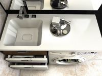 Раковина Madera Kamilla 110 L 4627173210041 с местом под стиральную машину Белая — фото 4, Раковины на стиральную машину