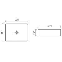 Раковина-чаша Ceramicanova Element 47 CN6069MB Черная матовая — фото 5, Раковины накладные