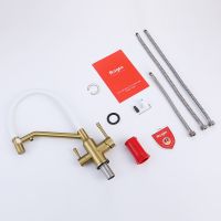 Смеситель для кухни Raglo R81.62.03 Золото матовое Белый — фото 13, Смесители для кухни