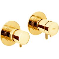 Смеситель для душа Remer X-Style XT96DO с термостатом Золото глянцевое — фото 1, Смеситель для душа